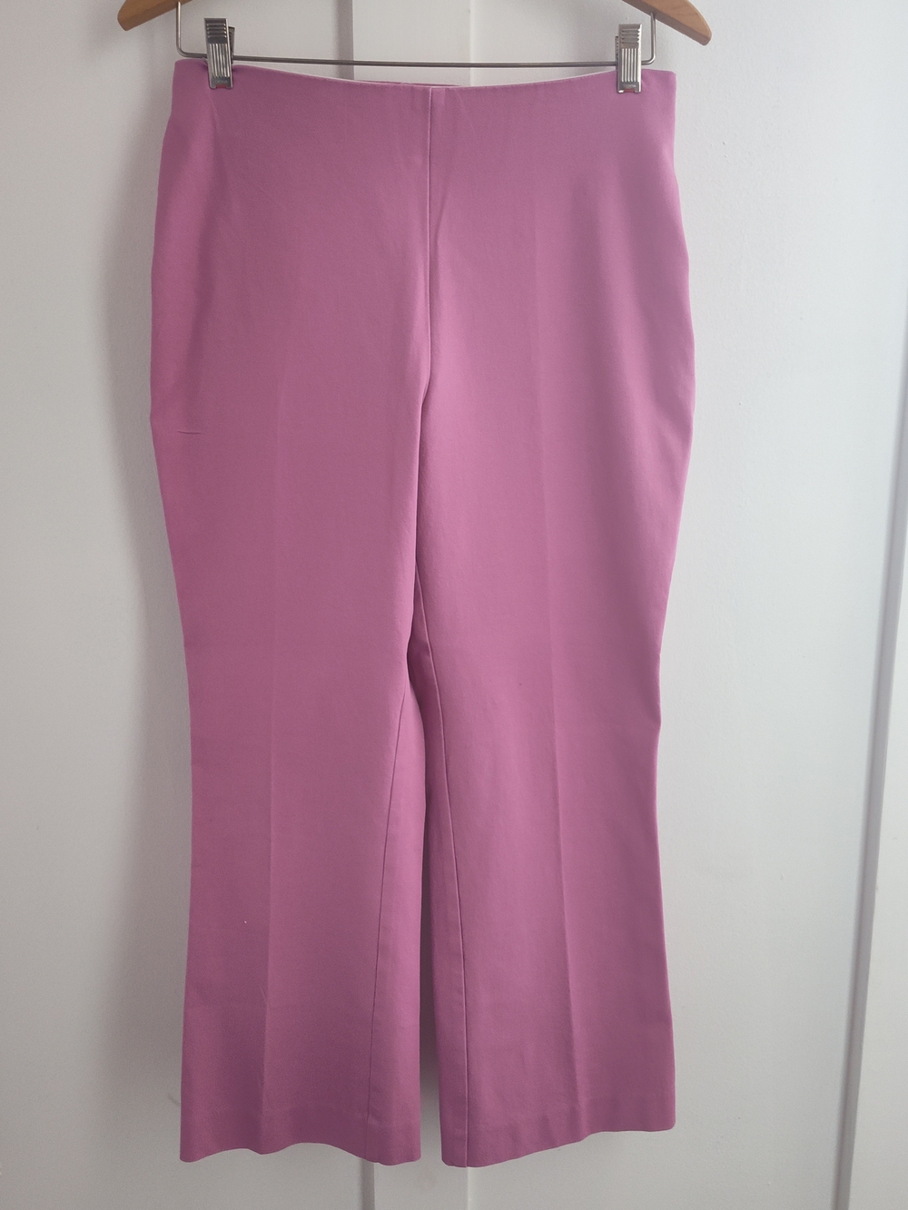 a new day Women's Hot Pink Cigarette Cropped Stretch Pants | Size 8